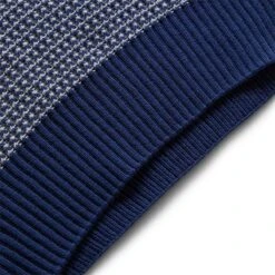 Fred Perry TWO COLOUR TEXTURE KNIT HENLEY -Jordan Store FREDPERRYTWOCOLOURTEXTUREKNITHENLEYFRENCHNAVYSK4800 5