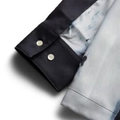 BRUSH BUTTON UP 9 BRUSH BUTTON UP -Jordan Store IISEBRUSHBUTTONUPBLACKWHITEMFW22 02 02 4