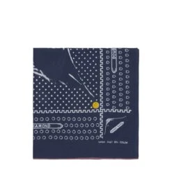 FASTCOLOR SELVEDGE BANDANA (MIRRORED FUJI SMILE) -Jordan Store KapitalFASTCOLORSELVEDGEBANDANA MIRROREDFUJISMILE NAVYOSEK 1036 3