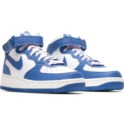 WOMEN'S NIKE AIR FORCE 1 '07 MID 7 WOMEN'S NIKE AIR FORCE 1 '07 MID -Jordan Store NikeWNIKEAIRFORCE1 07MIDWHITEMILITARYBLUE SAIL DOLL8DX3721 100 2
