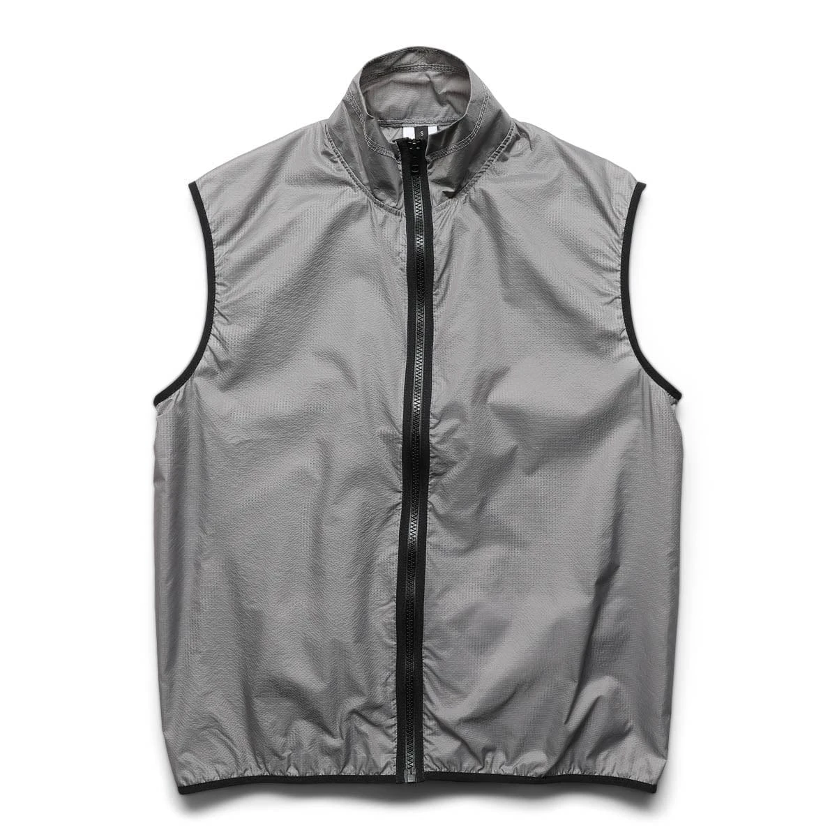 PACKABLE TRANSPARENT GRID NYLON FULL ZIP VEST 3 PACKABLE TRANSPARENT GRID NYLON FULL ZIP VEST