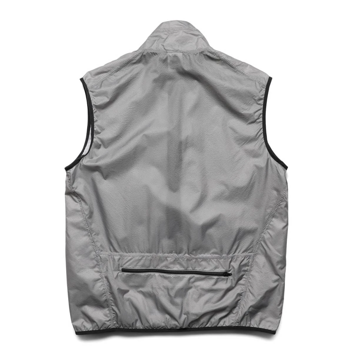 PACKABLE TRANSPARENT GRID NYLON FULL ZIP VEST 4 PACKABLE TRANSPARENT GRID NYLON FULL ZIP VEST - Image 2