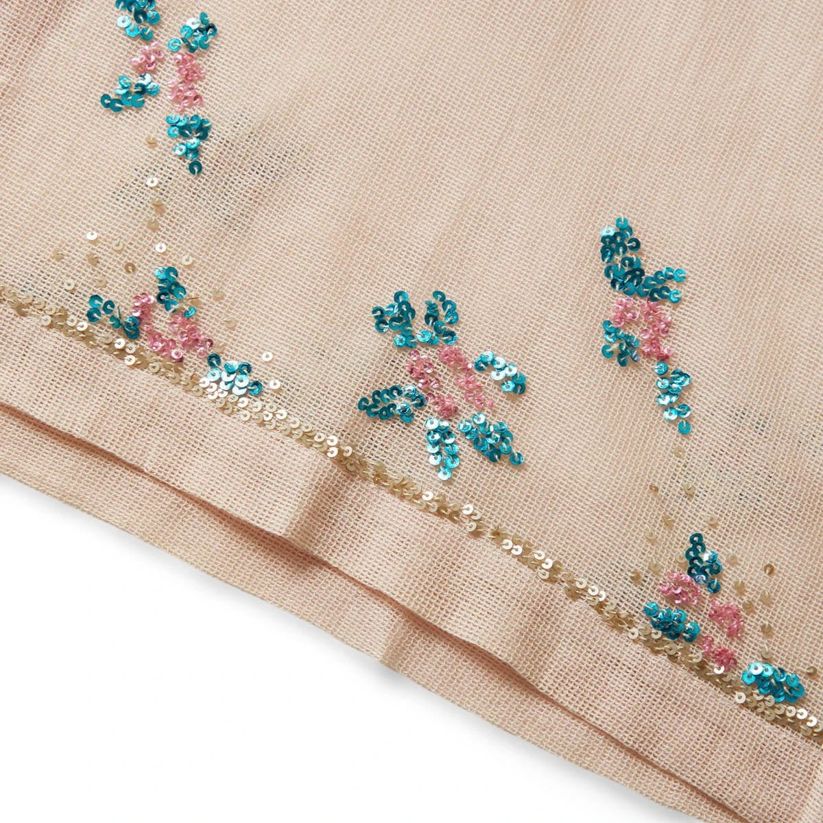 SEQUINED FLORAL NET SS SHIRT 5 SEQUINED FLORAL NET SS SHIRT - Image 3