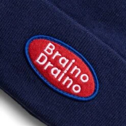 BRAINO DRAINO WOOL BEANIE -Jordan Store braindeadBRAINODRAINOWOOLBEANIENAVYOSBDF22H04002521NY01 3