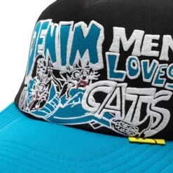 DENIM MEN LOVE CATS TRUCKER CAP 9 DENIM MEN LOVE CATS TRUCKER CAP -Jordan Store kapitalDENIMMENLOVECATSTRUCKERCAPBLACKPURPLEOSK2204XH528 4