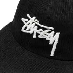 Stüssy CORDUROY TRUCKER CAP -Jordan Store stussyCORDUROYTRUCKERCAPBLACKOS1311068 4