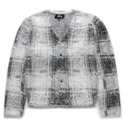 Stüssy HAIRY PLAID CARDIGAN